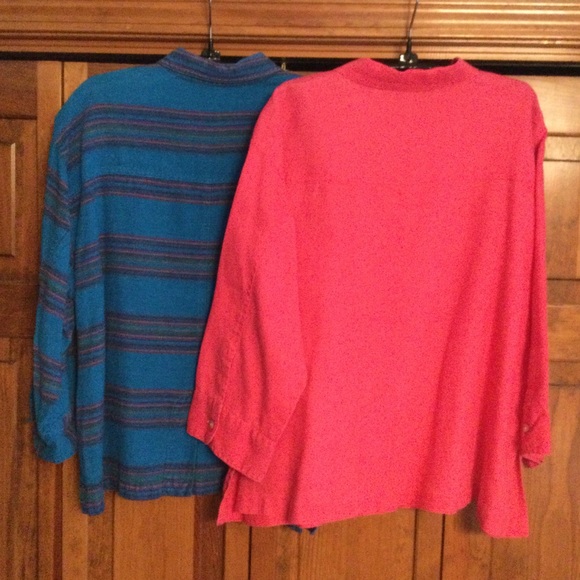 Chicos Linen Shirts, size XL, bundle of 2 - Picture 2 of 10